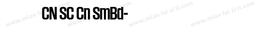 有爱黑体 CN SC Cn SmBd字体转换
